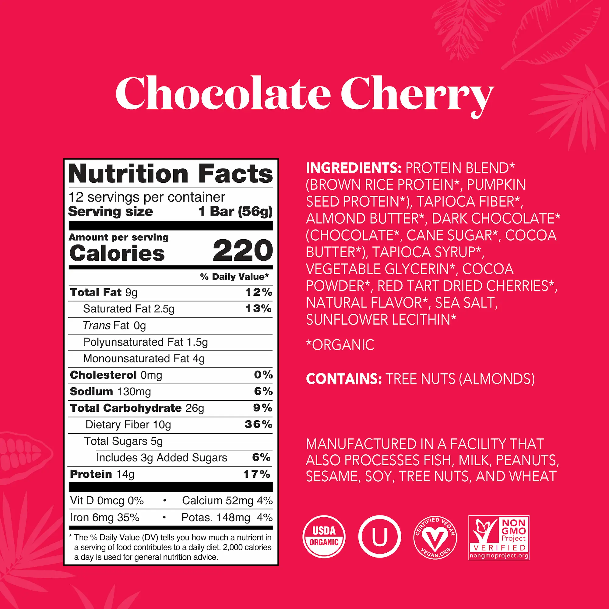Chocolate Cherry - Protein Bars - Image 3