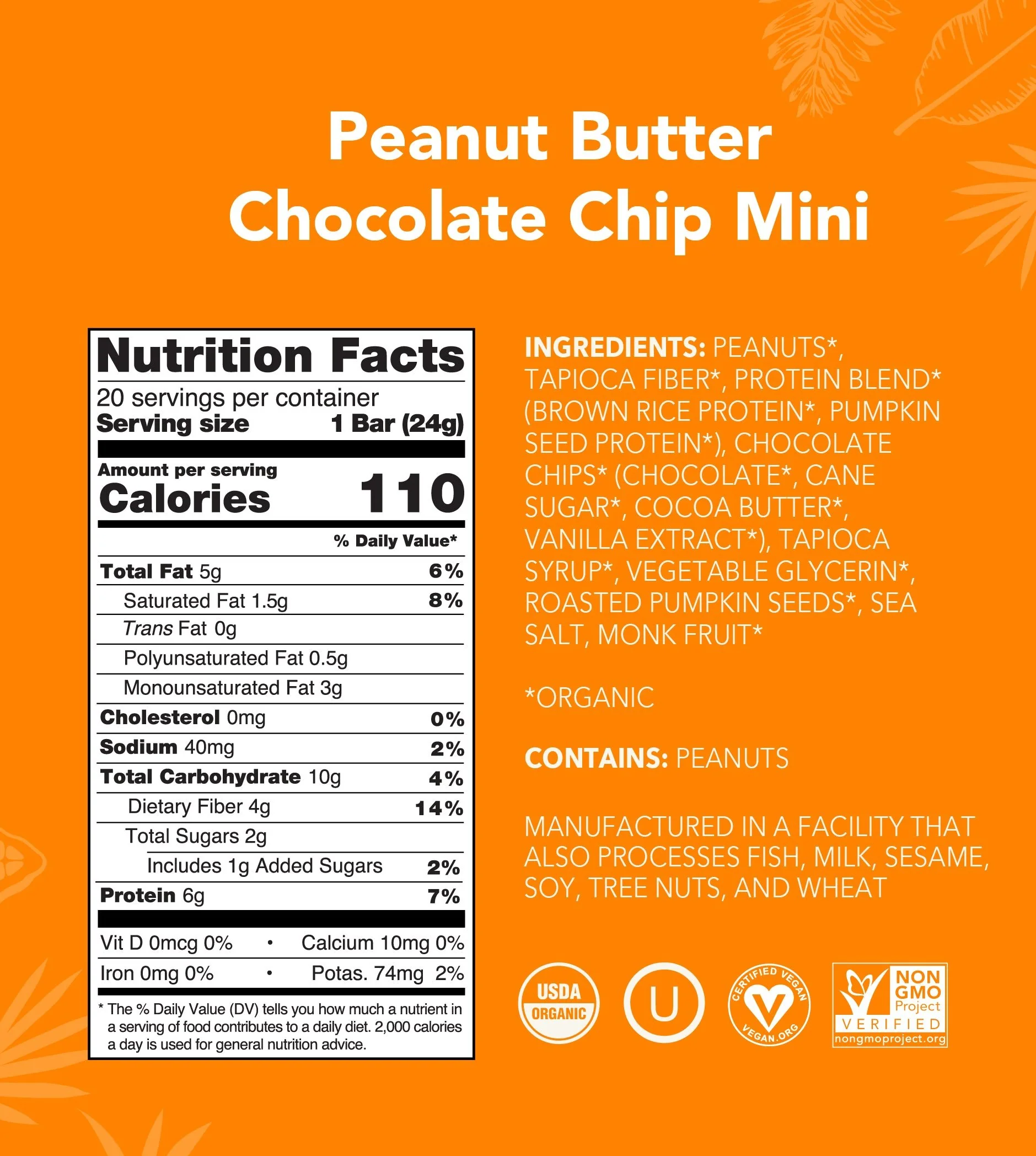 Peanut Butter Chocolate Chip - Mini Bars - Image 3