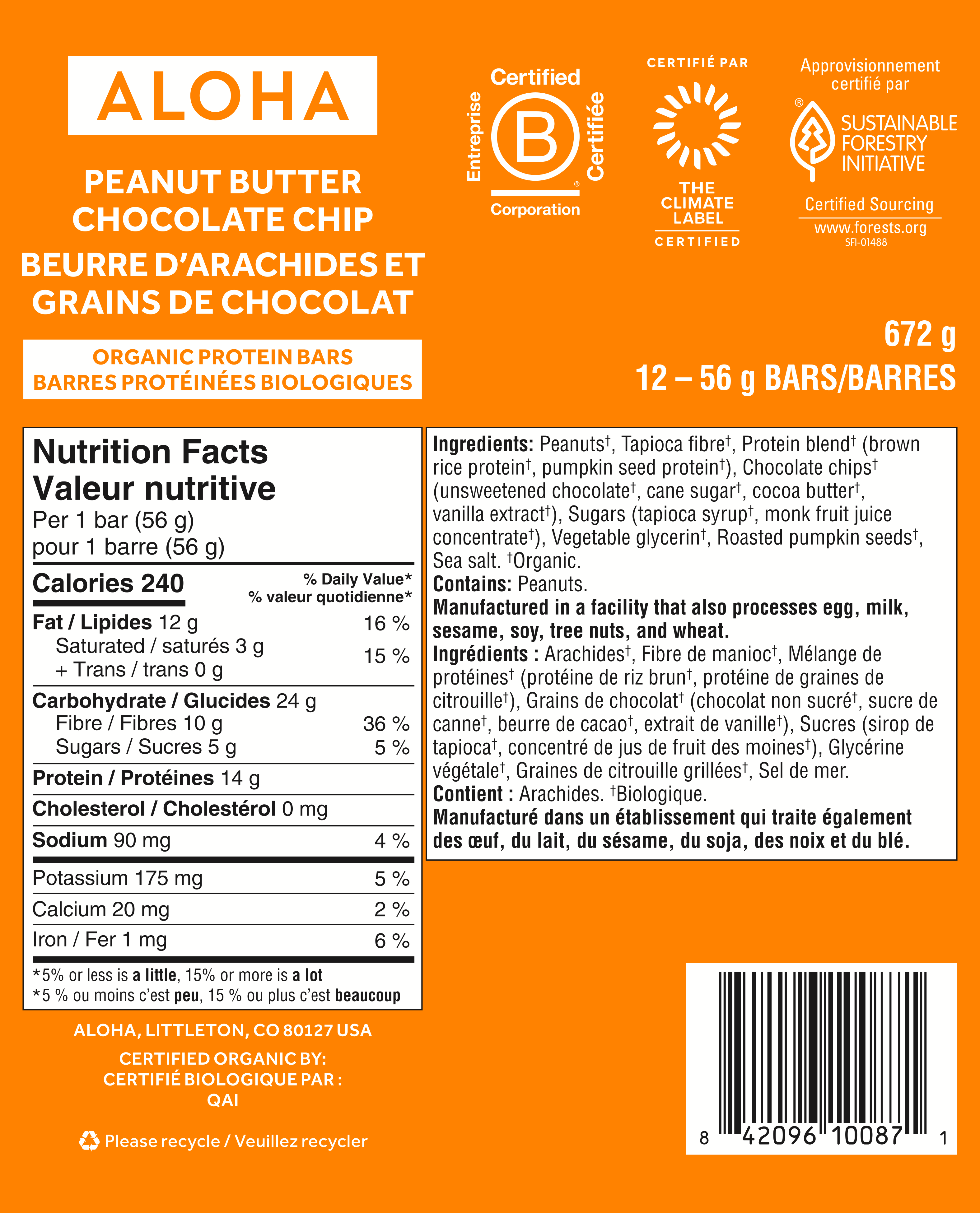 Peanut Butter Chocolate Chip - Protein Bars (CAD) - Image 3