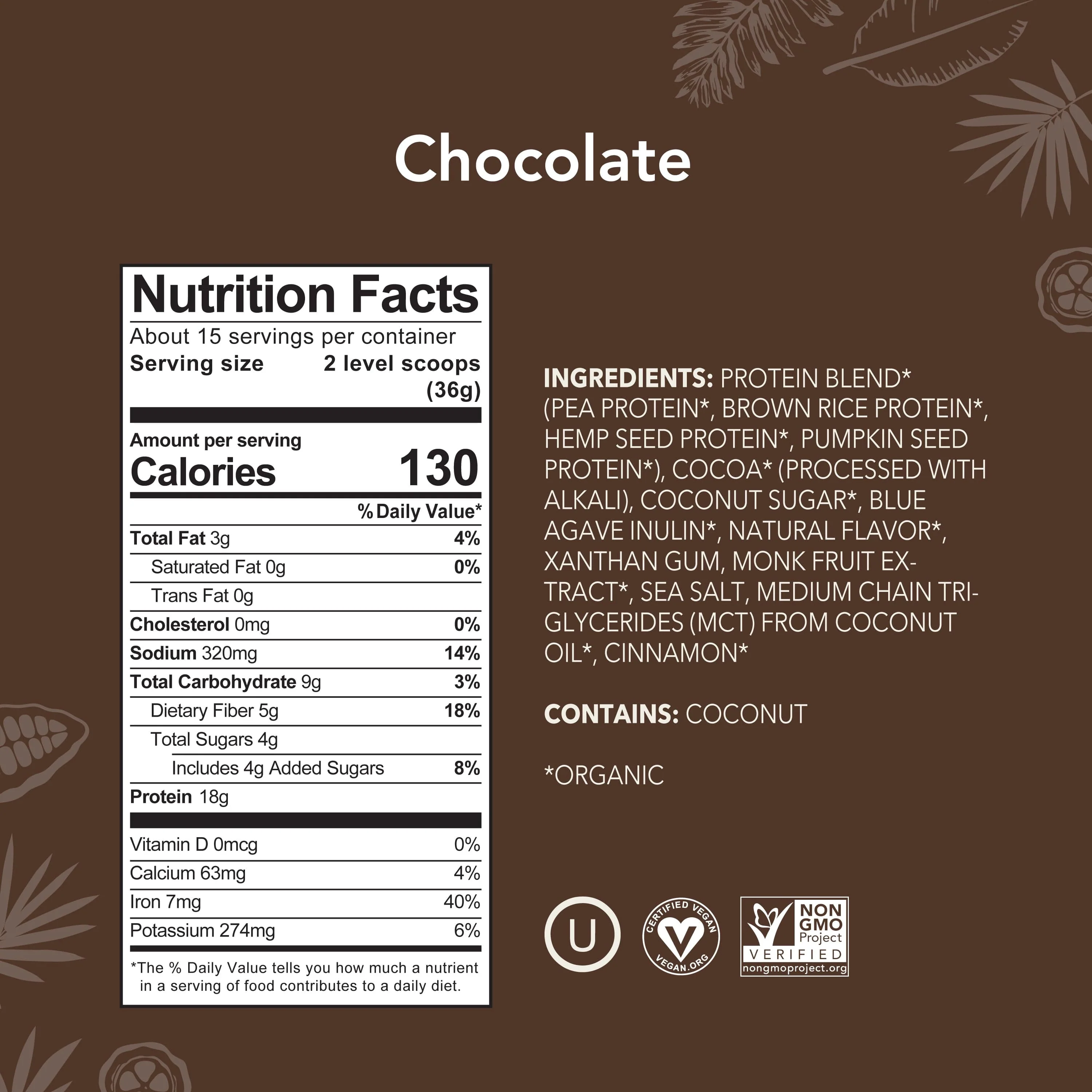 Two Canisters of Chocolate Protein Powder - Image 3