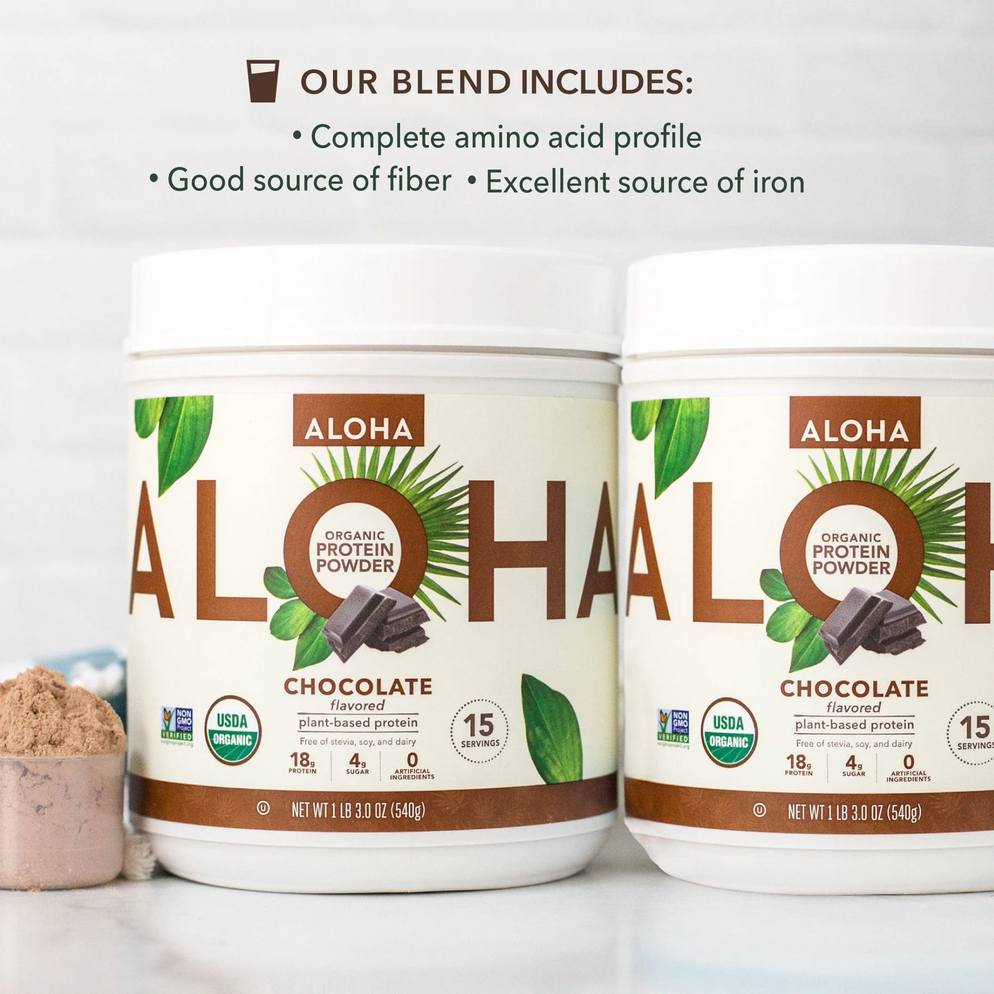 Two Canisters of Chocolate Protein Powder - Image 4